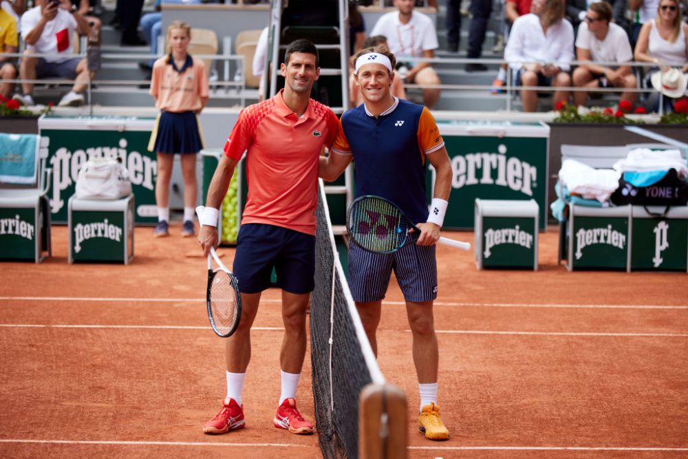 Djokovic a căzut de două ori, dar a câștigat primul set al finalei Roland Garros! Ruud, pierzător după 81 de minute_20