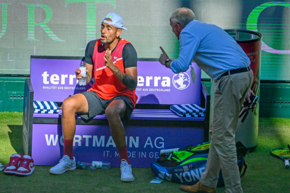 De nerecunoscut! Finalistul Wimbledon, Nick Kyrgios, învins de numărul 64 ATP, în primul meci jucat pe iarbă în 2023_11