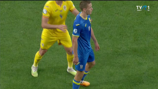 Nu s-a dat nimic! Gestul lui Danylo Sikan, nesancționat de arbitru în România U21 - Ucraina U21_1