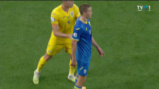 Nu s-a dat nimic! Gestul lui Danylo Sikan, nesancționat de arbitru în România U21 - Ucraina U21_13