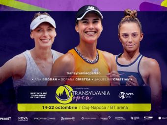 
	O nouă ediție Transylvania Open WTA250, în octombrie, la Cluj! LIVE la PRO ARENA
