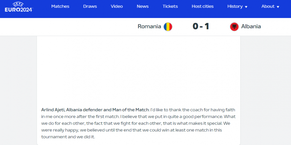 Prezentare de toată jena la CFR Cluj! Au omis că fotbalistul este adus din Serie C și că a fost omul meciului în România - Albania 0-1 de la Euro 2016_4