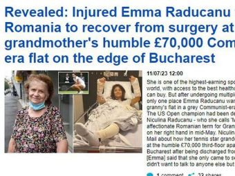 
	Vizita Emmei Răducanu în România, prezentată în Daily Mail: &quot;S-a recuperat în modestul apartament de 70.000 de lire sterline&quot;
