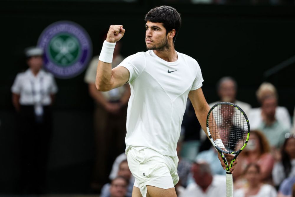 Tenis Next Gen: punctele miraculoase jucate de Rune și Alcaraz în primul set al sfertului de finală de la Wimbledon_3
