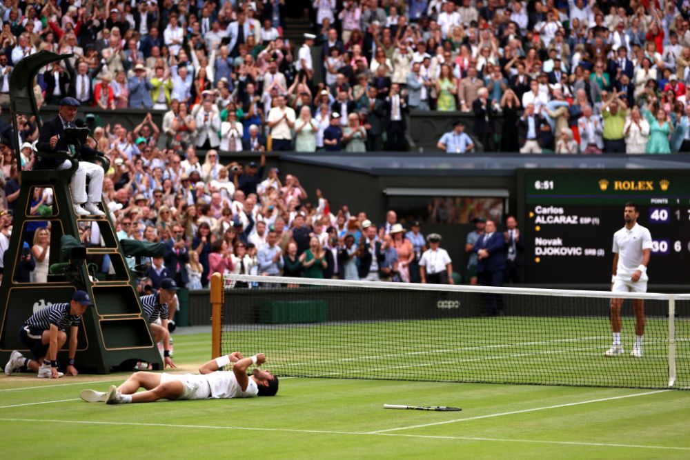 Magicul Alcaraz este noul campion al turneului de la Wimbledon! Djokovic, învins în cinci seturi, după 4 ore și 42 de minute_33