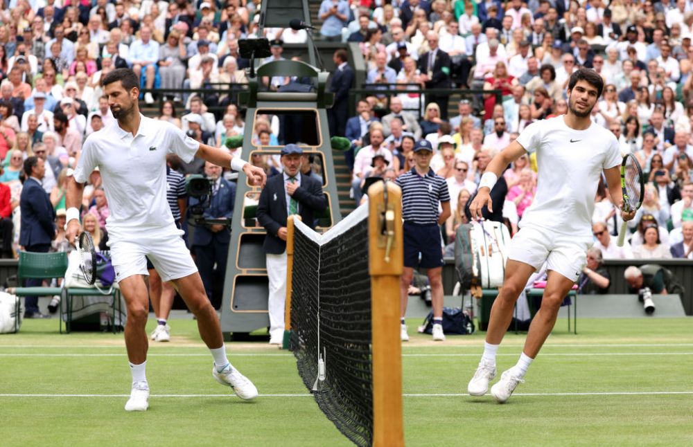 Show în primul set al finalei Wimbledon: Djokovic și Alcaraz au ridicat în picioare spectatorii_38