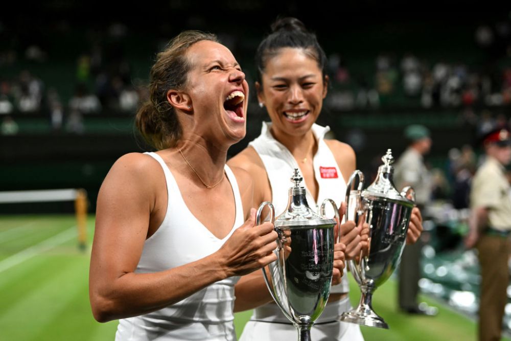 Încă o mamă devenită câștigătoare de Grand Slam: dublistele campioane la Wimbledon au împreună 74 de ani_6