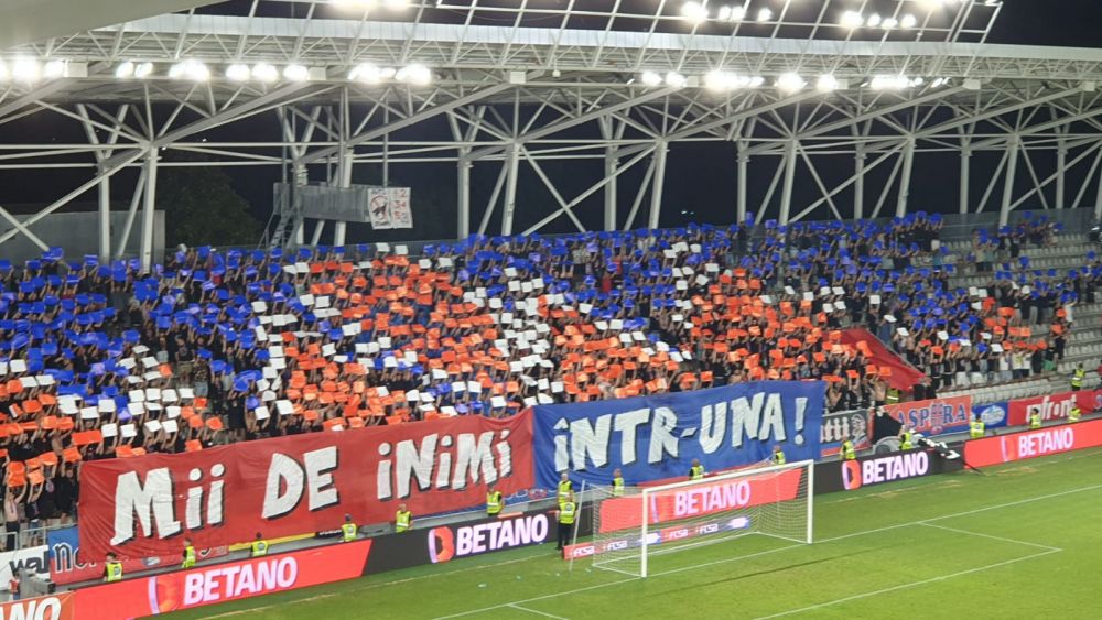 Scenografie cu mesaj multiplu pusă la punct de fanii FCSB-ului la meciul cu Dinamo_2