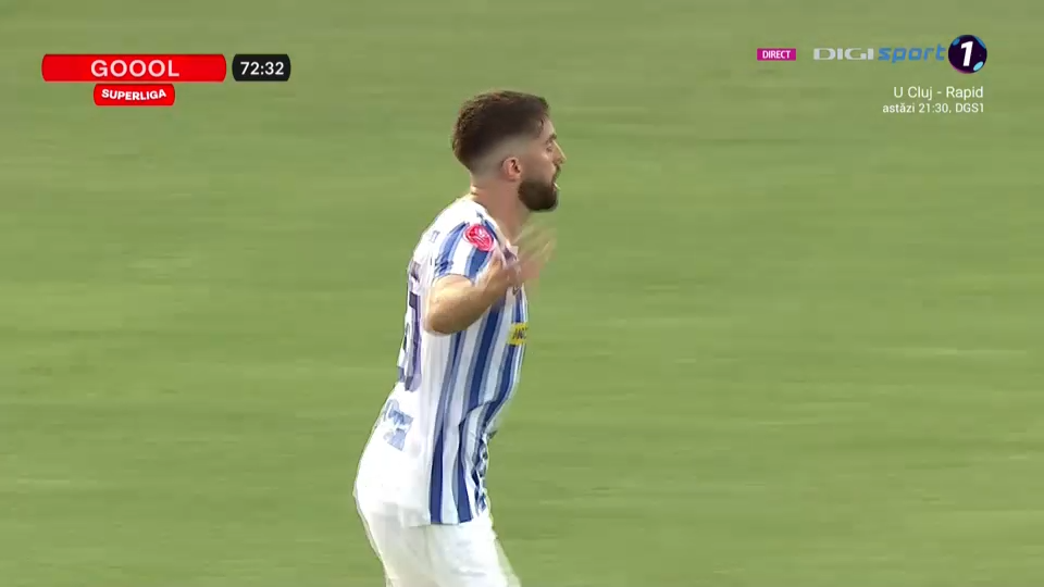 Poli Iași - Hermannstadt 1-3. Gabi Iancu, gol magnific! Câte o bară de  fiecare parte, Robert Ion, eliminat. VIDEO - Playsport