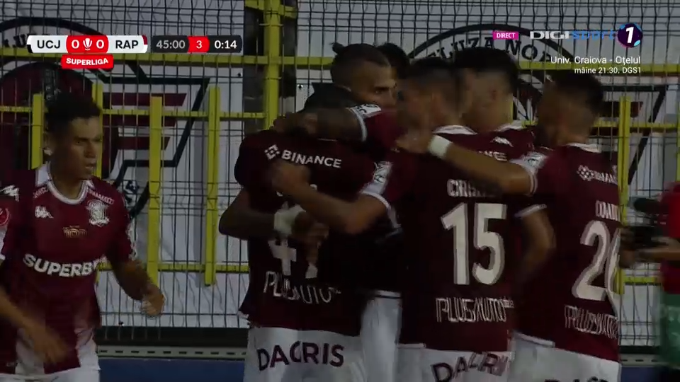 'U' Cluj - Rapid București 0-3 | Victorie fără emoții pentru giuleșteni, după o evoluție solidă_3