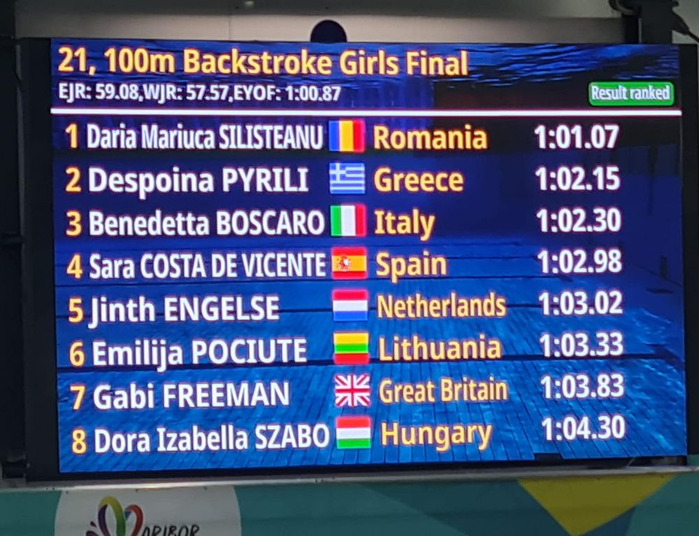 Dacă nu e David Popovici, e Daria Silișteanu! Aur și record pentru înotătoarea de doar 14 ani de la Dinamo_3