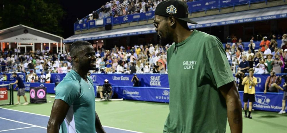 Imaginea zilei vine de la Washington: cum arată un tenismen din top 10 ATP pus lângă baschetbalistul Kevin Durant_1