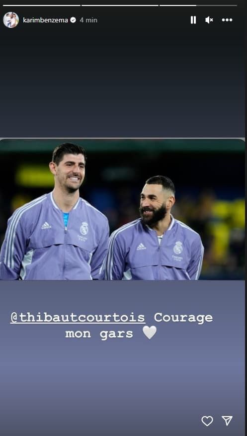 Karim Benzema a reacționat după accidentarea lui Thibaut Courtois_2