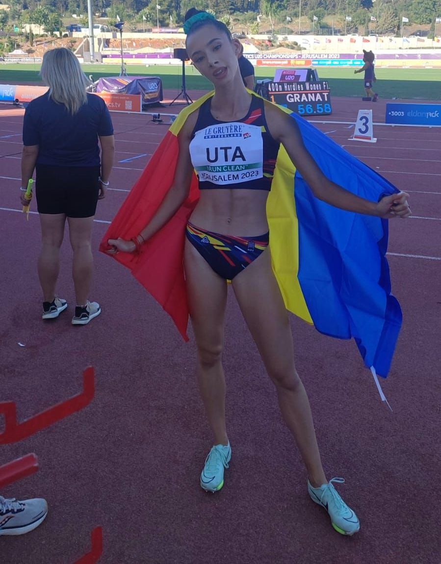 La doar 16 ani, Ștefania Uță a câștigat medalie la Campionatul European Under 20 de atletism de la Ierusalim!_1