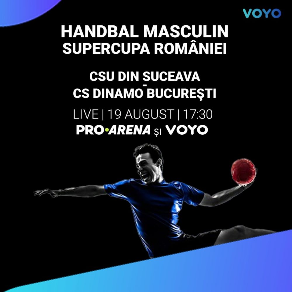 Supercupa României la handbal masculin, LIVE pe PRO ARENA și VOYO! Programul finalelor de duminică_1