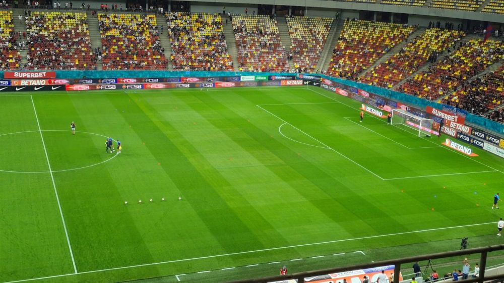 Masă de biliard! Cum arată gazonul de pe Arena Națională, înainte de FCSB - Poli Iași_1