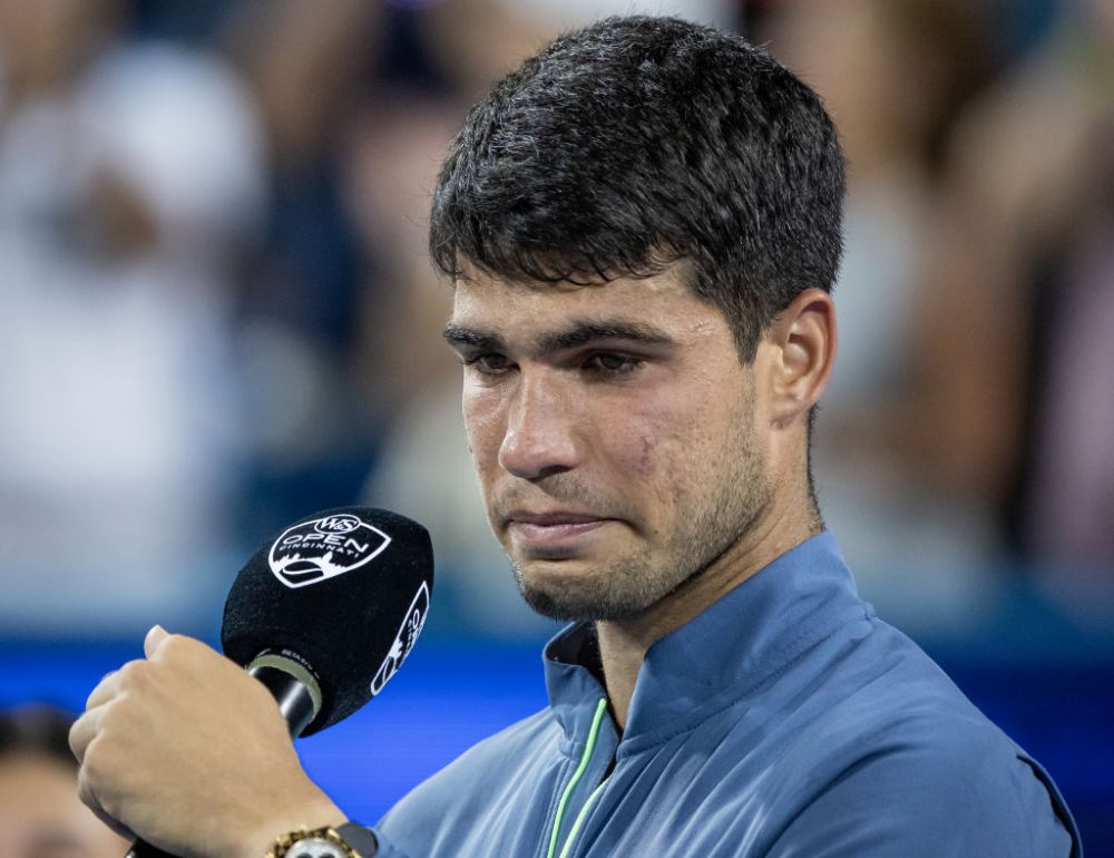 Alcaraz a plâns la ceremonia de premiere de la Cincinnati, iar motivul nu a fost eșecul din finala de patru ore cu Djokovic_1