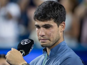 
	Alcaraz a plâns la ceremonia de premiere de la Cincinnati, iar motivul nu a fost eșecul din finala de patru ore cu Djokovic
