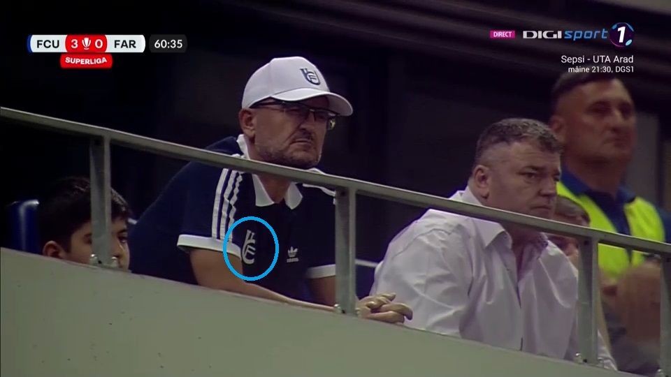 UPDATE Asta e noua emblemă de la FCU Craiova! Cum a apărut Adrian Mititelu în tribune, la meciul cu Farul Constanța_3