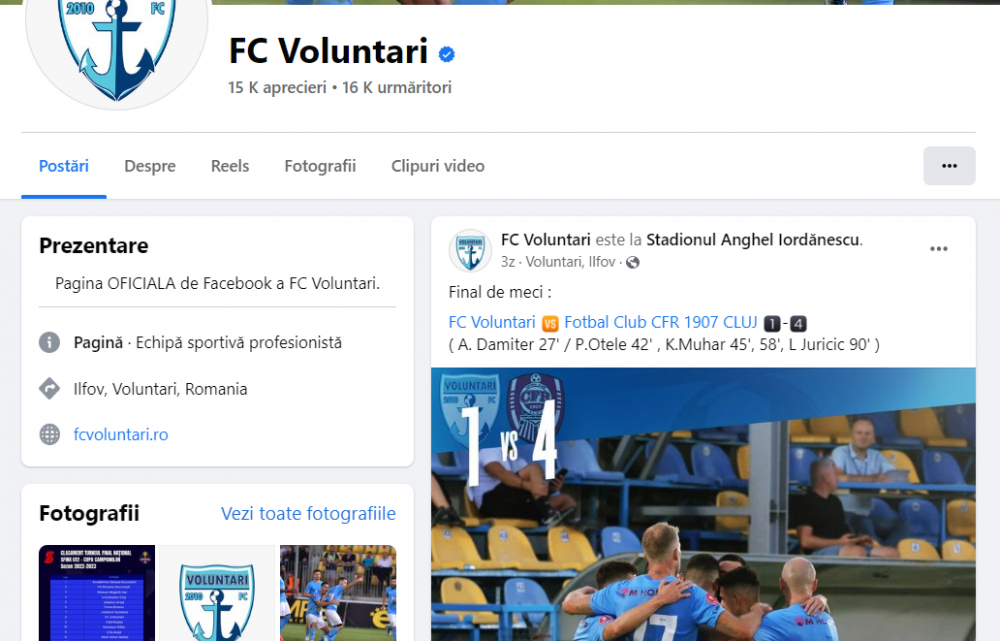 Galeria erorilor: FC Voluntari continuă să se facă de râs pe pagina oficială de Facebook! Gafa care rezistă de zile bune_1