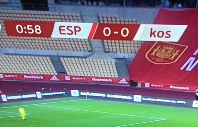 Ce a pățit Kosovo când a jucat în Spania, care nu o recunoaște: numele scris cu litere mici și „echipa federației”_6