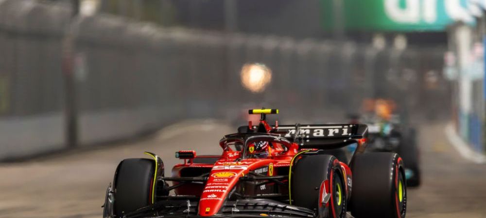 Carlos Sainz Charles Leclerc Formula 1 George Russell Marele Premiu de Formula 1 din Singapore