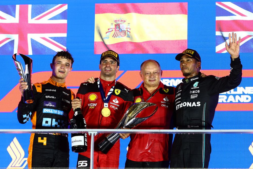 Victorie pentru Ferrari la Formula 1 după 434 de zile! Carlos Sainz, victorios în Marele Premiu din Singapore! Cum arată clasamentul _10
