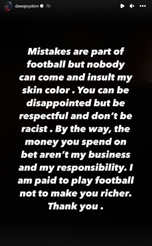 Joyskim Dawa, abuzat rasial online după gafa cu Hermannstadt! Mesajul său: „Sunt plătit să joc fotbal, nu să te îmbogățesc pe tine!”_11