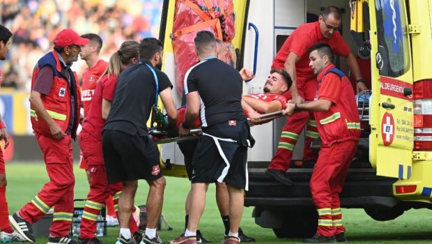 
	Imagine de pe patul de spital cu Dragoș Iancu și prima reacție a fotbalistului după accidentarea gravă
