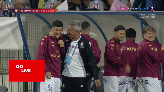 Gol de generic înscris în FC Botoșani - Rapid București! Săpunaru și Bergodi, reacție fabuloasă de pe bancă_30