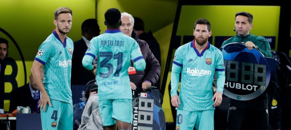Ansu Fati fc barcelona Lionel Messi xavi