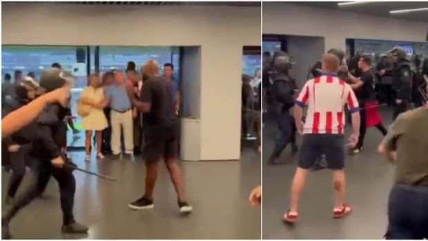 
	Incidente reprobabile după Atletico Madrid - Feyenoord! Fanii olandezi au creat haos pe stadion, un copil a fost accidentat
