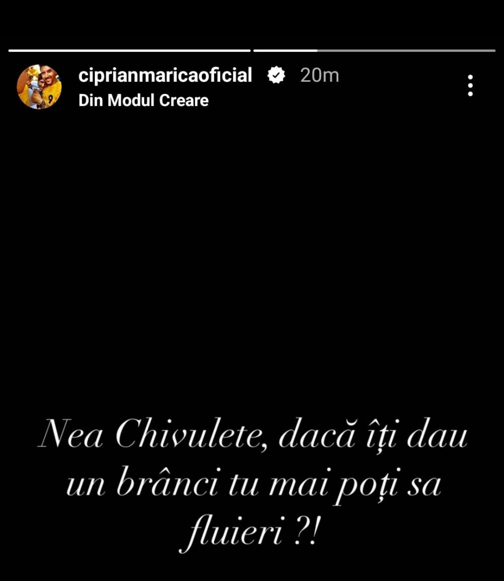 Ciprian Marica, reacție virulentă pe rețelele de socializare, după ce arbitrul Chivulete le-a refuzat un penalty „marinarilor”_2