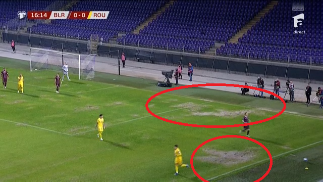 Cum arată gazonul la ora meciului Belarus - România_7