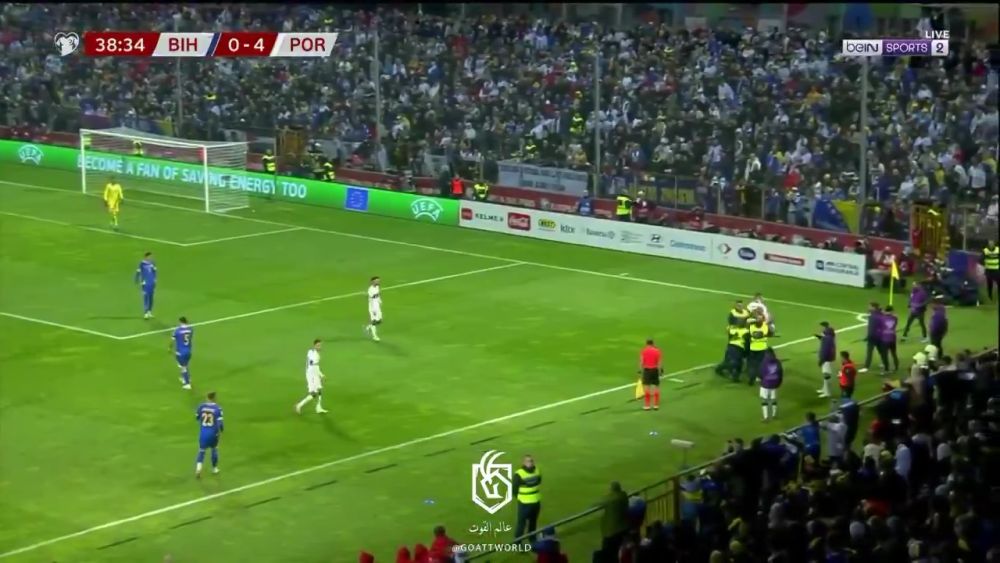 Cristiano Ronaldo, accidentat după ce un fan a intrat pe teren la meciul Bosnia - Portugalia_4