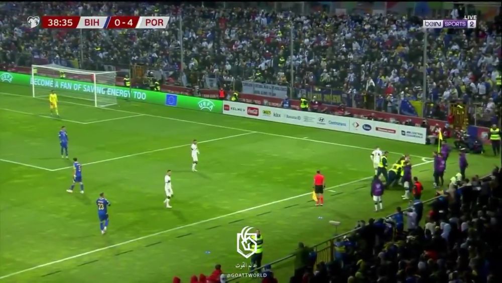 Cristiano Ronaldo, accidentat după ce un fan a intrat pe teren la meciul Bosnia - Portugalia_5