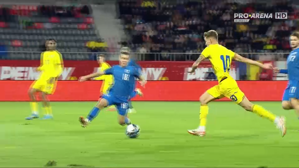 România U21 - Finlanda U21 1-0 | Matei Ilie aduce victoria în al șaptelea minut de prelungire. Meciul a fost live pe Pro Arena și VOYO_8
