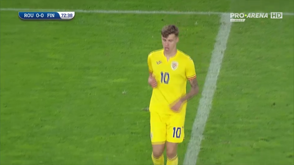 România U21 - Finlanda U21 1-0 | Matei Ilie aduce victoria în al șaptelea minut de prelungire. Meciul a fost live pe Pro Arena și VOYO_10