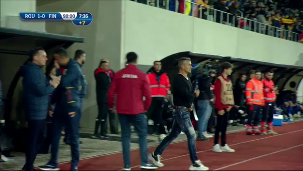 
	Camerele au fost pe el! Cum a reacționat Daniel Pancu, după ce România U21 a câștigat în minutul 90+7
