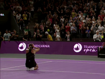 
	Ce performanță! Gabriela Ruse s-a calificat în finala de la Transylvania Open: momente emoționate la finalul semifinalei
