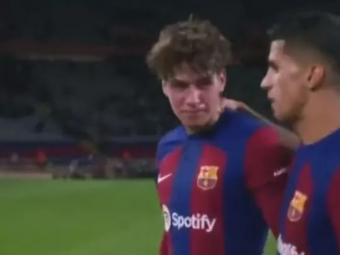 
	Cererea neobișnuită a lui Joao Cancelo pentru Marc Guiu, după ce starul de 17 ani a marcat golul victoriei pentru FC Barcelona
