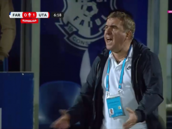 
	Reacția nervoasă a lui Gică Hagi după primul gol marcat de UTA Arad. Nu s-a mai abținut și a țipat la un jucător
