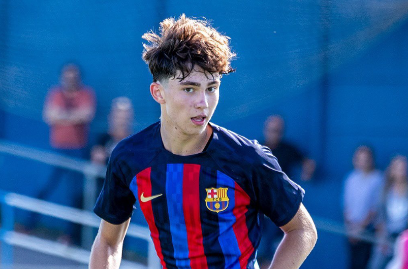 Un român, pe urmele lui Lamine Yamal și Marc Guiu! La 16 ani, Leo Saca a debutat pentru FC Barcelona în UEFA Youth League_5