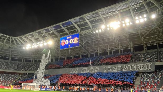 
	Scenografie inedită pregătită de galeria CSA Steaua la meciul cu Rapid
