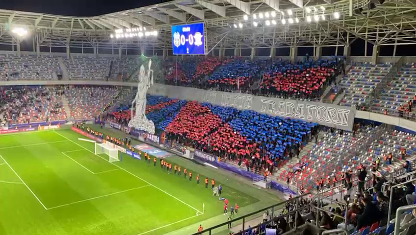Scenografie inedită pregătită de galeria CSA Steaua la meciul cu Rapid_8