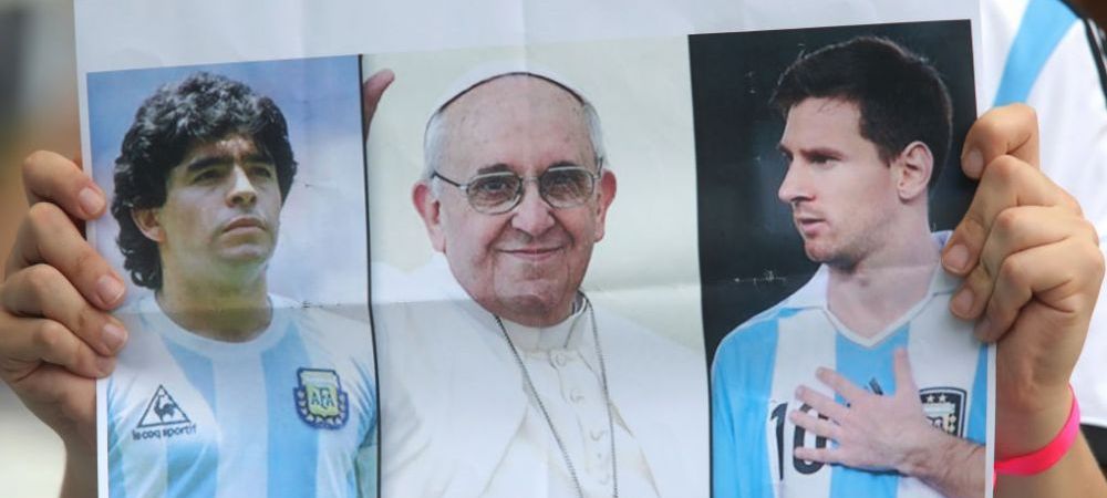 Papa Francisc diego maradona Lionel Messi Pele