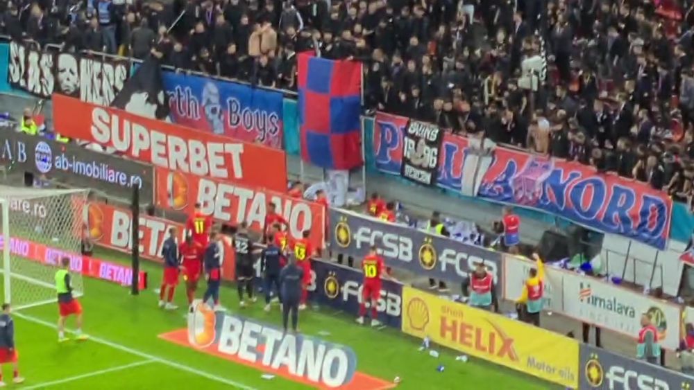 "Rușine să vă fie!". Bătaie în galeria FCSB după derby-ul cu Rapid_11