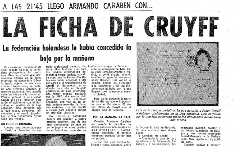 Cătălin Oprișan scrie despre 50 de ani trecuți de la debutul lui Cruyff la FC Barcelona, când nimeni nu se aștepta. ”Dați foaia, joc! N-o dați, nu joc! E clar?”_2