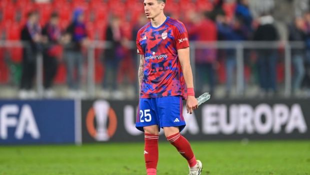 
	Dezastru pentru Bogdan Racovițan, în Europa League. A fost eliminat în minutul 13&nbsp;
