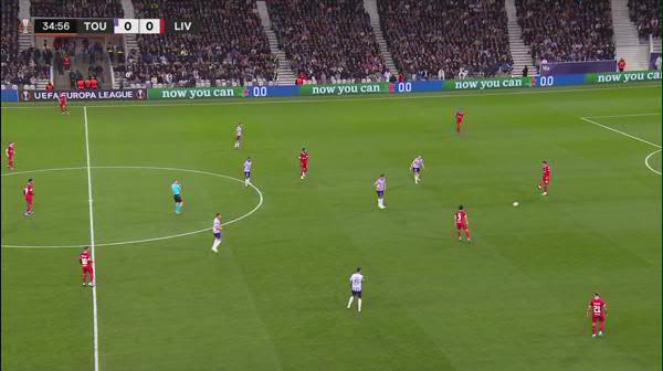 Toulouse - Liverpool: gol minutul 36